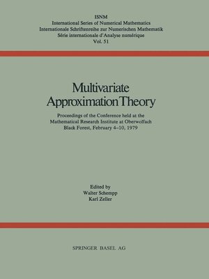cover image of Multivariate Approximation Theory